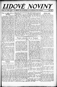 Lidov noviny z 26.5.1921, edice 1, strana 1