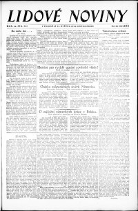 Lidov noviny z 26.5.1924, edice 2, strana 1