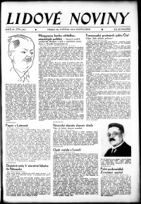 Lidov noviny z 26.5.1933, edice 2, strana 1