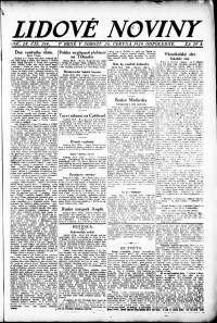 Lidov noviny z 26.6.1920, edice 2, strana 1