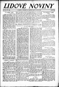 Lidov noviny z 26.6.1922, edice 2, strana 1