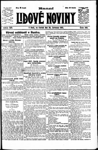 Lidov noviny z 26.7.1917, edice 1, strana 1