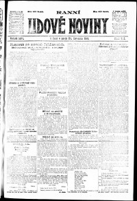 Lidov noviny z 26.7.1918, edice 1, strana 1
