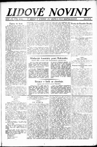 Lidov noviny z 26.8.1921, edice 2, strana 1
