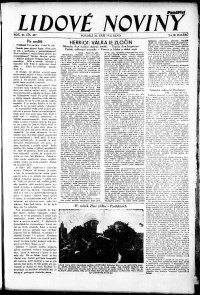 Lidov noviny z 26.9.1932, edice 1, strana 1