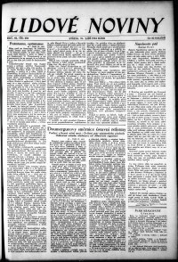 Lidov noviny z 26.9.1934, edice 1, strana 1