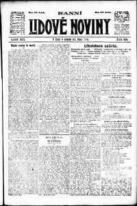 Lidov noviny z 26.10.1918, edice 1, strana 1