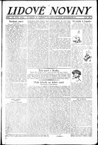 Lidov noviny z 26.10.1920, edice 2, strana 1