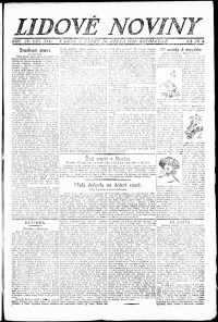 Lidov noviny z 26.10.1920, edice 3, strana 1