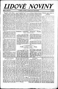 Lidov noviny z 26.10.1923, edice 2, strana 1