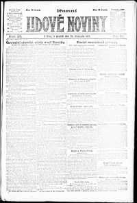 Lidov noviny z 26.11.1917, edice 1, strana 1