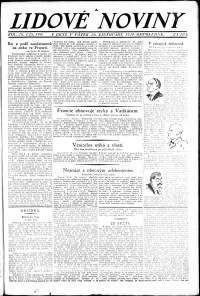 Lidov noviny z 26.11.1920, edice 2, strana 1