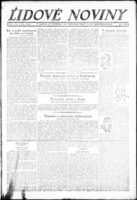 Lidov noviny z 26.11.1920, edice 3, strana 1