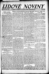 Lidov noviny z 27.1.1920, edice 2, strana 1