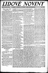 Lidov noviny z 27.2.1920, edice 2, strana 1