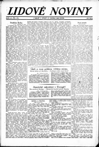 Lidov noviny z 27.2.1923, edice 1, strana 1