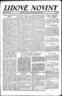Lidov noviny z 27.2.1923, edice 2, strana 1