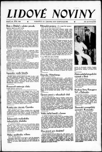 Lidov noviny z 27.2.1933, edice 2, strana 1
