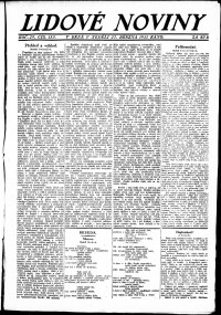Lidov noviny z 27.3.1921, edice 1, strana 1