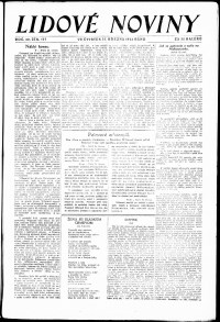 Lidov noviny z 27.3.1924, edice 1, strana 1
