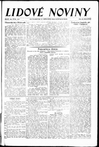 Lidov noviny z 27.3.1924, edice 2, strana 1