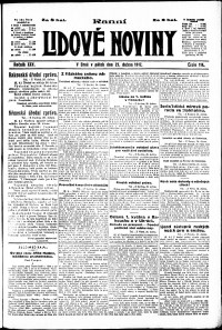Lidov noviny z 27.4.1917, edice 1, strana 1