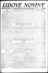 Lidov noviny z 27.4.1920, edice 1, strana 1