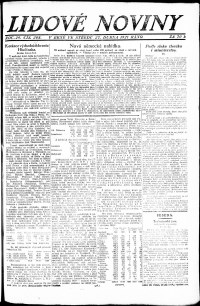 Lidov noviny z 27.4.1921, edice 1, strana 1