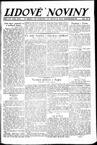 Lidov noviny z 27.4.1921, edice 2, strana 1