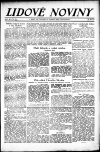 Lidov noviny z 27.4.1922, edice 2, strana 1