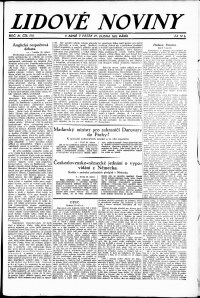 Lidov noviny z 27.4.1923, edice 2, strana 1