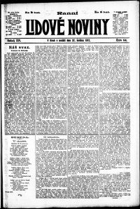 Lidov noviny z 27.5.1917, edice 1, strana 1