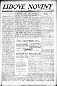 Lidov noviny z 27.5.1921, edice 1, strana 1
