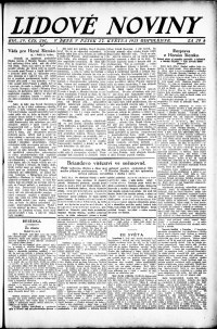 Lidov noviny z 27.5.1921, edice 2, strana 1