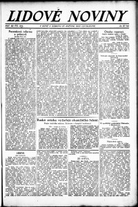 Lidov noviny z 27.5.1922, edice 1, strana 1