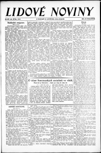 Lidov noviny z 27.5.1924, edice 1, strana 1