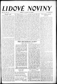 Lidov noviny z 27.5.1933, edice 1, strana 1