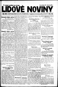 Lidov noviny z 27.6.1917, edice 2, strana 1