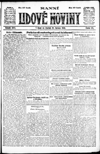 Lidov noviny z 27.6.1918, edice 1, strana 1