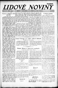 Lidov noviny z 27.6.1921, edice 1, strana 1