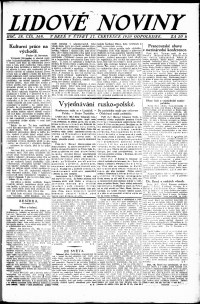 Lidov noviny z 27.7.1920, edice 2, strana 1