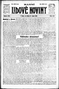 Lidov noviny z 27.8.1919, edice 1, strana 1