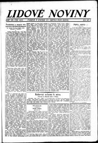 Lidov noviny z 27.8.1920, edice 1, strana 1