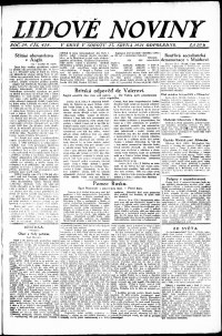 Lidov noviny z 27.8.1921, edice 2, strana 1