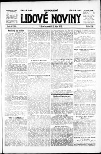 Lidov noviny z 27.10.1919, edice 2, strana 1