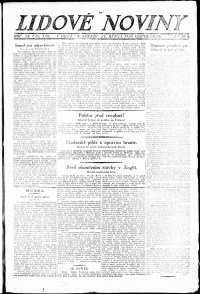 Lidov noviny z 27.10.1920, edice 2, strana 1