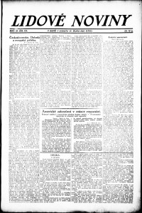 Lidov noviny z 27.10.1923, edice 2, strana 1