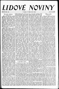 Lidov noviny z 27.10.1929, edice 1, strana 1
