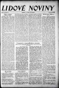 Lidov noviny z 27.10.1934, edice 1, strana 1