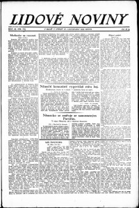 Lidov noviny z 27.11.1923, edice 1, strana 1